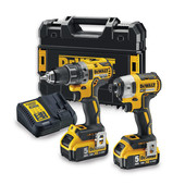 Безщітковий дриль-шуруповерт DCD791 та ударний шуруповерт DCF887 DeWALT DCK268P2T
