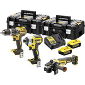 Набір акумуляторних інструментів безщіткових DeWALT DCK384P2T