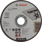 Bosch 2608600549 Відрізний круг Expert for INOX 125 x 1мм, прямий