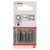 Bosch 2607001625 3 біти Extra Hard 25 мм T40