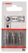 Bosch 2607001515 3 біти Extra Hard 25 мм PH3