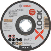 Bosch 2608619267 X-LOCK Відрізний диск Standard for Inox 125x1x22.23мм прямий 10шт