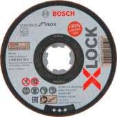 Bosch 2608619364 X-LOCK Відрізний диск Standard for Inox 125x1.6x22.23мм прямий 10шт