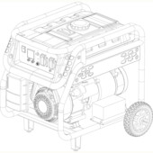 Генератор бензиновый EnerSol EPG-5500SEH