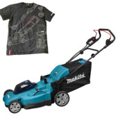 Акумуляторна газонокосарка Makita DLM538CT2 + футболка L