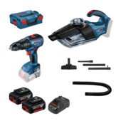 Ударний дриль-шурупокрут Bosch GSB 18V-50 Professional з пилососом GAS 18V-1, 2 акб GBA 18 V 5.0 Ah, L-Boxx (0615990M44)
