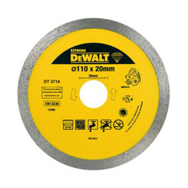 Диск алмазний 110х5мм для плиткорізу DWC410 DeWALT DT3714