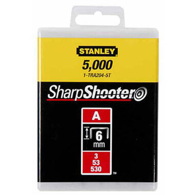 Скоби тип А висотою 14 мм, для ручного степлера Light Duty, в упаковці 1000 шт STANLEY 1-TRA209T