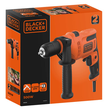Дриль мережевий ударний BLACK+DECKER BEH200 фото 3