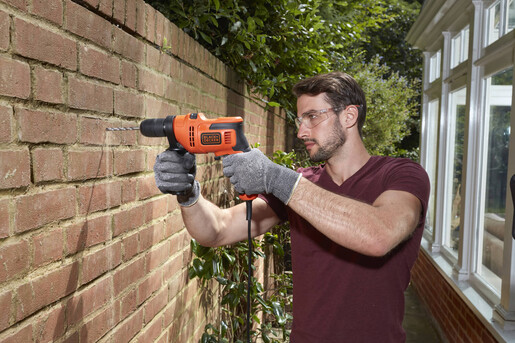 Дриль мережевий ударний BLACK+DECKER BEH200 фото 4