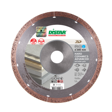 Диск алмазний відрізний Di-Star HARD CERAMICS ADVANCED 200x1.3x25.4 мм