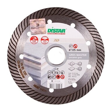 Диск алмазний відрізний Distar Gres Master 1A1R 125х22,2