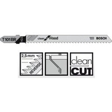 Пильне полотно Bosch Clean for Wood T 101 BR 1шт