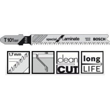 Пильне полотно Bosch Special for Laminate T 101 BIF 5шт