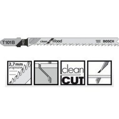 Пильне полотно Bosch Clean for Wood T 101 B 3шт