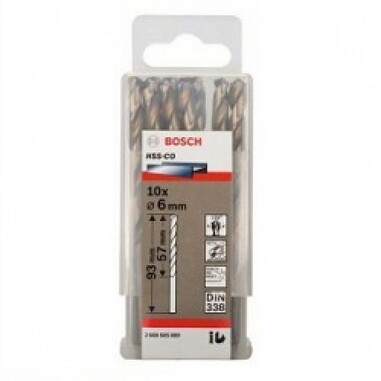 Свердло Bosch HSS-З 6x93 мм. 10 шт.