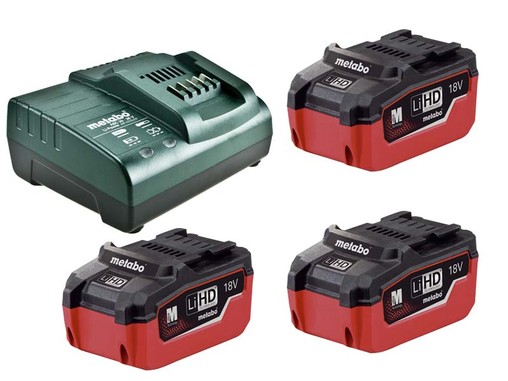Набір акумуляторів Metabo 3 x LiHD 5,5 Ah, (ASC 30-36 V) (685074000)