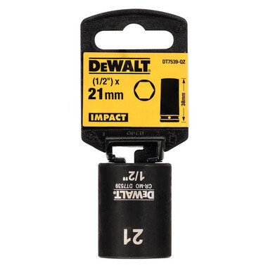 Головка торцева коротка ударна IMPACT DeWALT DT7539 фото 2