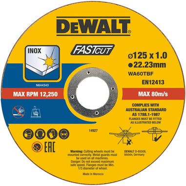 Набір кіл відрізних FASTCUT DeWALT DT20540 фото 2