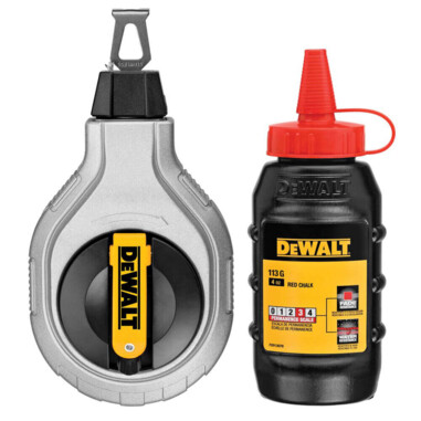 Шнур розмічальний довжиною 30 м в комплекті з крейдяним порошком DeWALT DWHT47408-0 фото 2