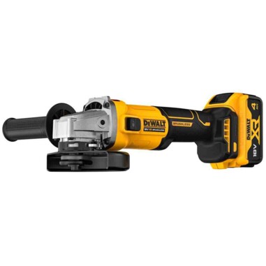 Шліфмашина кутова - болгарка акумуляторна безщіткова DeWALT DCG407M1T фото 2