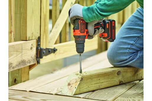 Акумуляторний дриль-шуруповерт BLACK+DECKER BDCDD186KB фото 3