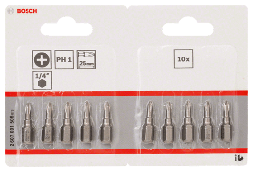 Bosch 2607001509 10 біт Extra Hard 25 мм PH1