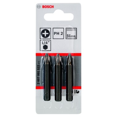Bosch 2607001522 3 біти Extra Hard 51 мм PH2