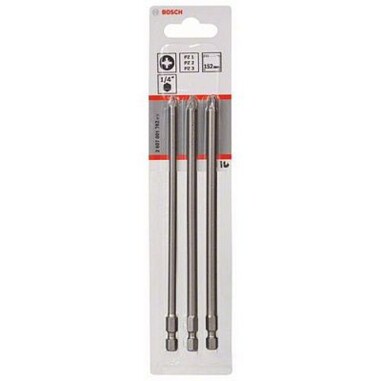 Bosch 2607001762 3 біти Extra Hard 152 мм PZ1 / 2/3