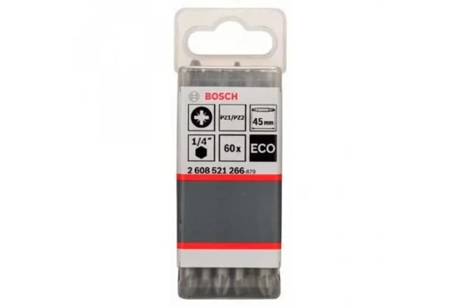 Bosch 2608521266 60 БІТ ДВОСТОРОННІХ PZ2 / PZ1 45мм ECO