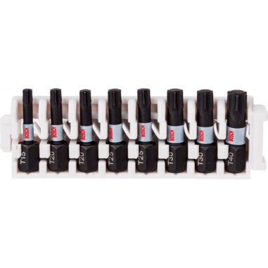 Bosch 2608522322 Касета ударних біт Impact Control 25 мм T15, T20 (2шт), T25 (2шт), T30 (2шт), T40
