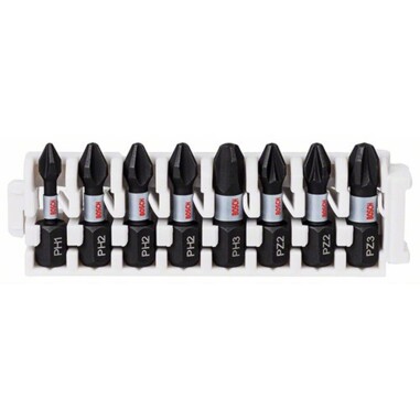 Bosch 2608522323 Касета ударних біт Impact Control 25 мм PH1, PH2 (3шт), PH3, PZ2 (2шт), PZ3
