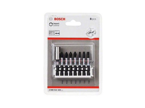 Набір ударних біт Bosch Impact Control 1/4" 50 мм (8 шт.) (2608522326)