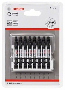 Bosch 2608522340 Касета двосторонніх ударних біт Impact Control 65 мм T25 / T25 8 шт