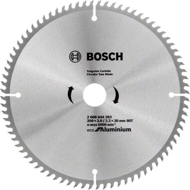 Bosch 2608644393 Пильний диск ECO ALU / Multi 250x30-80T