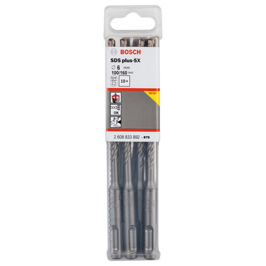 Свердло Bosch SDS-plus 6x100x160 мм (10 шт.) (2608833892)