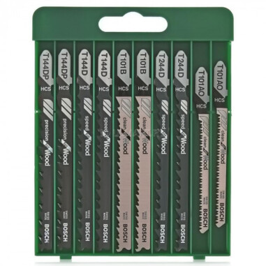 Bosch 2609256744 10 пилок лобз. SET T-ХВ.