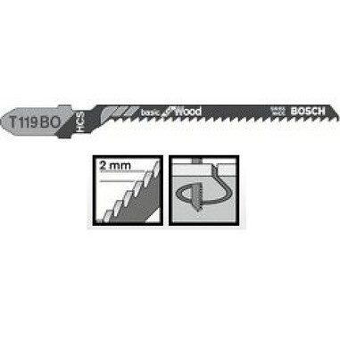Пильне полотно Bosch Basic for Wood T 119 BO 5шт (2608630310)