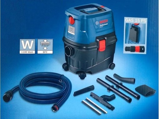 Пилосос для вологого/сухого сміття Bosch GAS 15 PS (06019E5100) фото 2