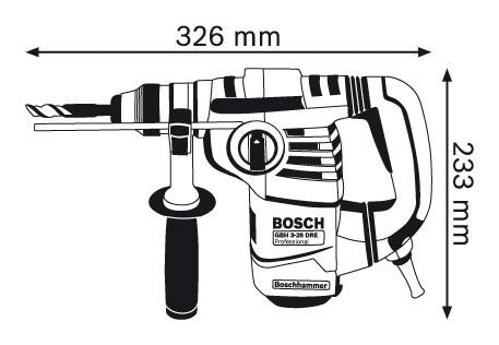 Перфоратор Bosch GBH 3-28 DRE (061123A000) фото 4