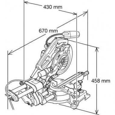 Пила торцювальна Bosch GCM 8 SJL (0601B19100) фото 2