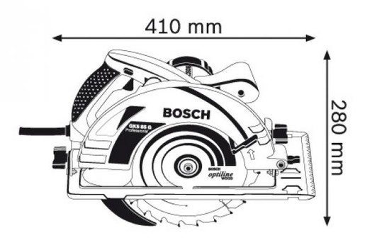 Ручна дискова пилка (циркулярка ручна) Bosch GKS 85 G (060157A900) фото 5