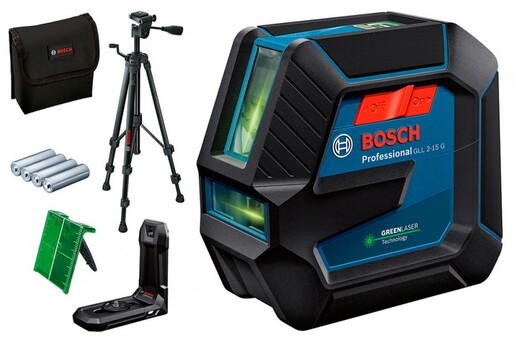 Лазерний нівелір Bosch GLL 2-15 G зі штативом BT 150 (0601063W01)