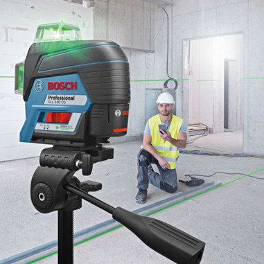 Лінійний лазерний нівелір Bosch GLL 3-80 CG Professional + BM 1 (12 V) + L-Boxx (0601063T00) фото 3