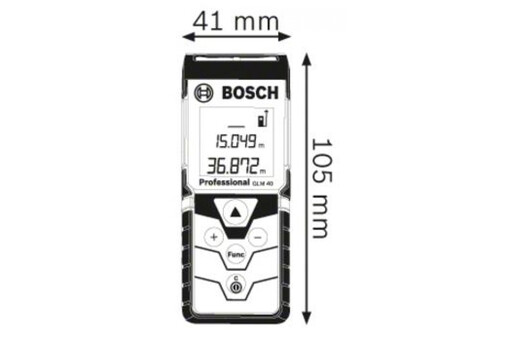 Лазерний далекомір Bosch GLM 40 (0601072900) фото 4