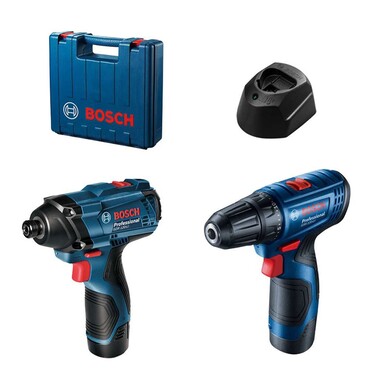 Шуруповерт Bosch GSR 120-LI + Ударний гайковерт Bosch GDR 120-LI + 2xGBA 12V/2.0Ah (06019G8023)