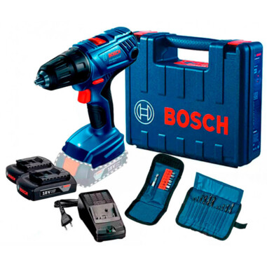 Акумуляторний дриль-шурупокрут Bosch GSR 180-Li Professional з набіром насадок (06019F810A)