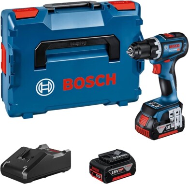 Акумуляторний дриль-шуруповерт Bosch GSR 18V-90 C 2x5.0Ah GAL 18V-40 L-BOXX (06019K6006)