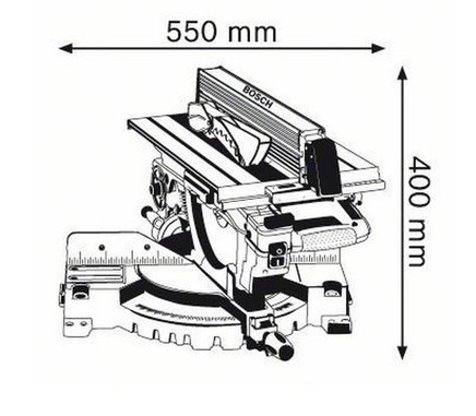 Пила торцювальна комбінована Bosch GTM 12 JL (0601B15001) фото 2