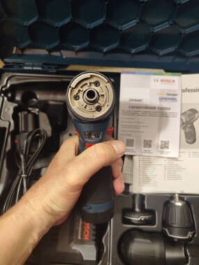 Безщітковий акумуляторний дриль-шурупокрут Bosch Professional GSR 12V-35 FC із 4 адаптерами в L-Boxx 102 із 2 акб GBA 12V 3.0Ah та з/п GAL 12V-40 (06019H3000) фото 4